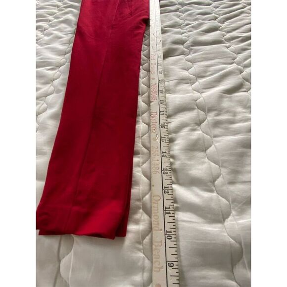 Cynthia Steffe Red Straight Pants with Black Accents Midrise Size 8 - Picture 13 of 13